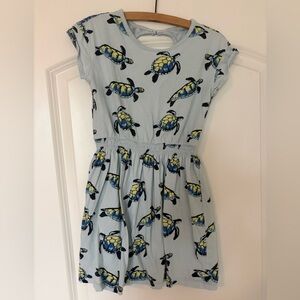 Tea Collection Sea Turtle Dress - Light Blue